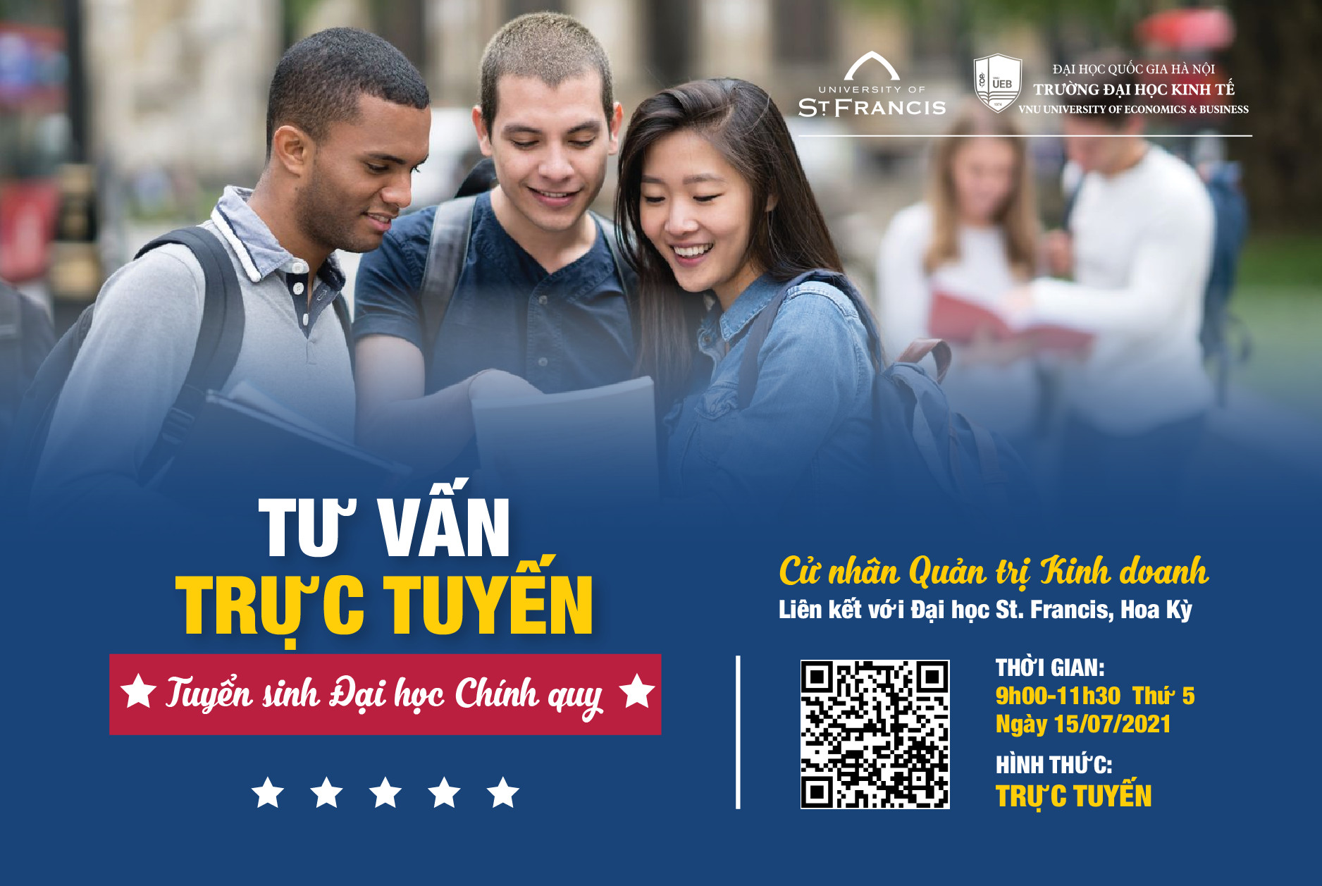 Trường Đại học Kinh tế - ĐHQGHN TƯ VẤN TRỰC TUYẾN chương trình cử nhân QTKD liên kết Quốc tế